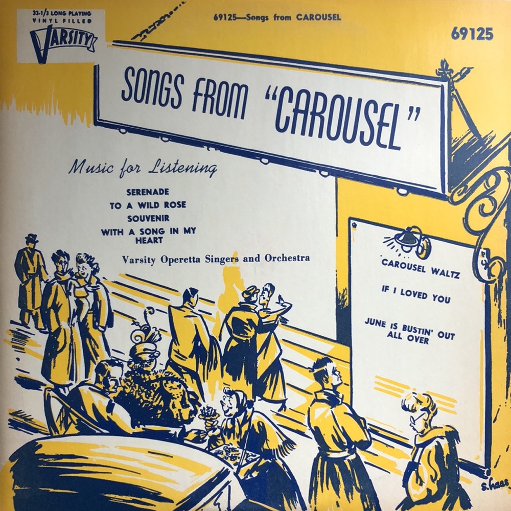 Varsity Operetta Singers And Orchestra Songs From Carousel Vinyl Lp